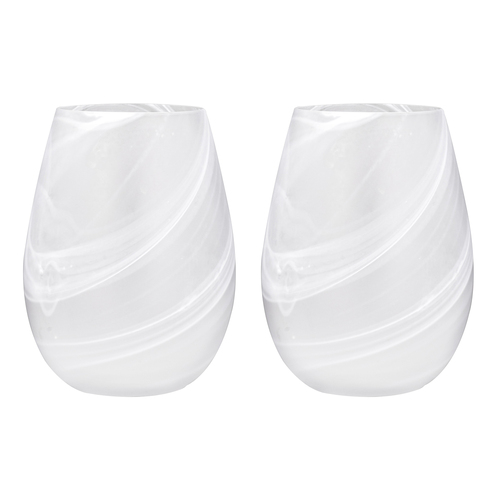 2pc Tempa Skylar Frost Stemless Red/White Wine Glass