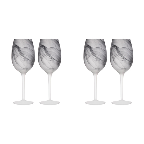 2x 2pc Tempa Skylar Storm Red/White Wine Drinking Glass Set