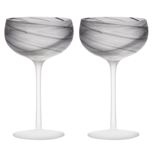 2pc Tempa Skylar Storm Cocktail Drinking Glass Cup Set