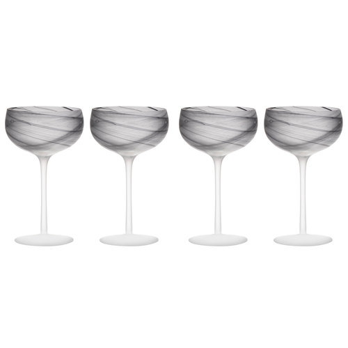 2x 2pc Tempa Skylar Storm Cocktail Drinking Glass Cup Set