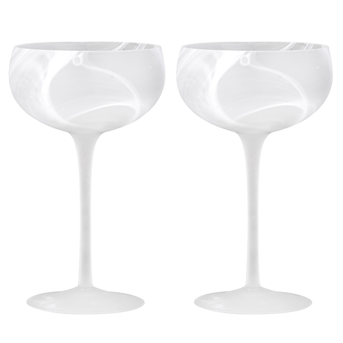 2pc Tempa Skylar Frost Cocktail Drinking Glass Cup Set