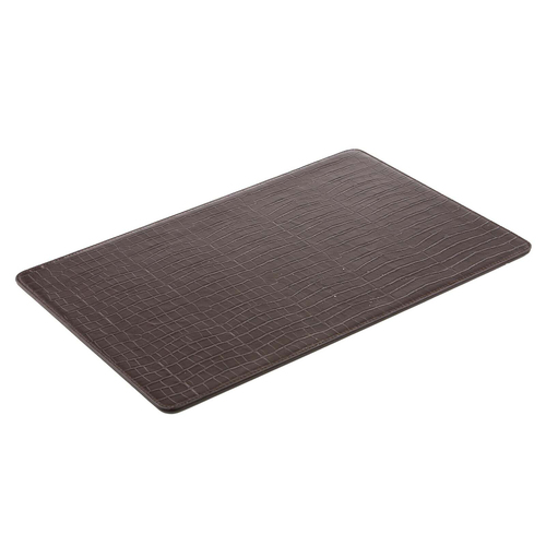 4PK Tempa Giovanni 45x30cm Rectangle PU Placemat - Chocolate