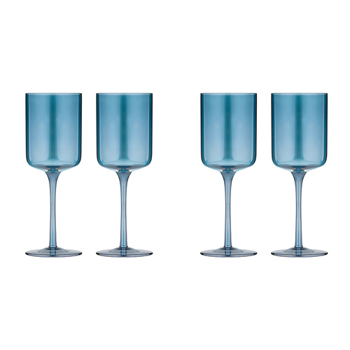 2x 2pc Tempa Verity Crystal Clear Wine Glass Home Barware - Sapphire