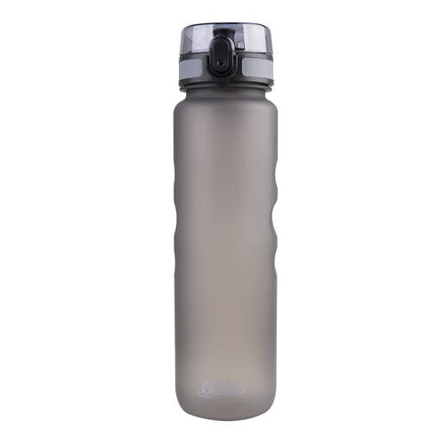 Oasis Tritan Ergonomic Textured Sports Water Drinking Bottle 1L Graphite