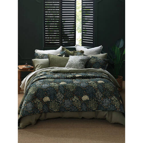 MM Linen 220x240cm Limetta Linen/Cotton Coverlet Bed Cover