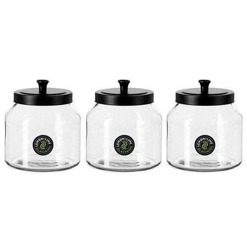 3PK Lemon & Lime 2L Cosmo Glass Jar