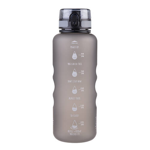 Oasis Tritan Motivational Sports Water Drinking Bottle 1.5L Graphite