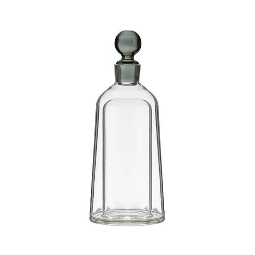 Tempa Bennett Glass Tapered Whisky Alcohol Decanter 13x33.5cm Black