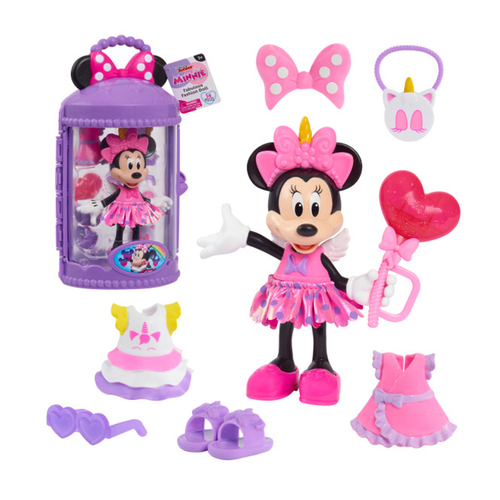 14pc Disney Junior Minnie Mouse Fabulous Fashion Doll Purple 3+