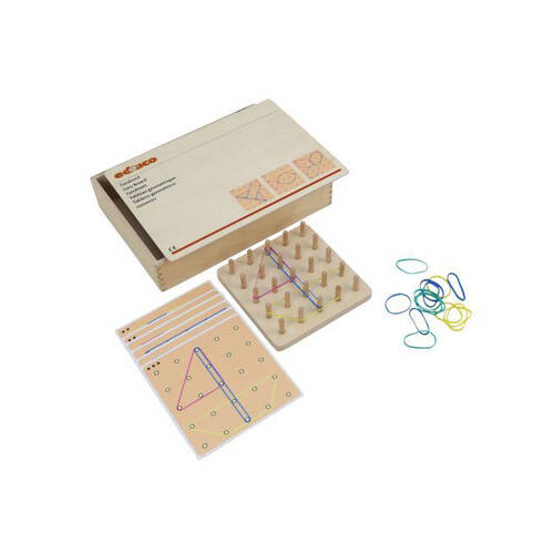 Educo 30pc Geoboard Geometry Exploration Educational Toy Kids/Children - 3y+