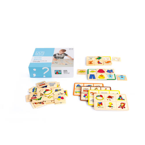 36pc TFL Word Bingo Wooden Interactive Game Educational Toy Kids/Children - 3y+