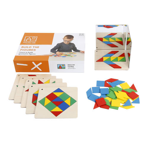 48pc TFL Build the Figures Shapes Building Educational Toy Kids/Children - 3y+