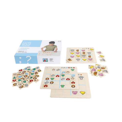 60pc TFL Animal Logic Wooden Puzzle Educational Toy Kids/Children - 3y+