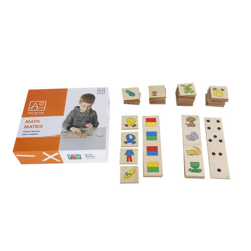 64pc TFL Math Matrix Spatial Learning Educational Toy Kids/Children - 3y+