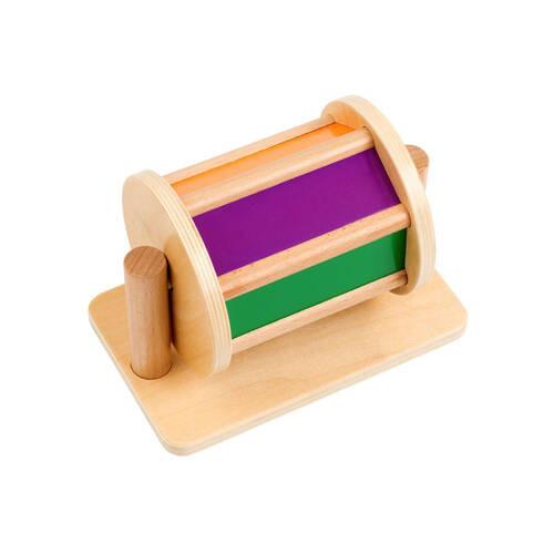Educo Spin the Drum Toy Wooden Sensory Educational Kids/Children - 0-3y