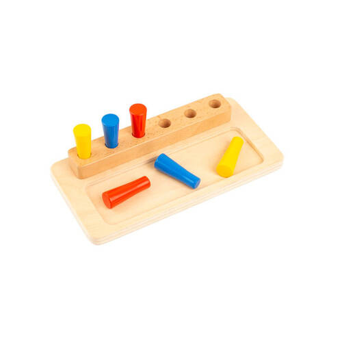 Educo Place the Pin Motor Wooden Peg Educational Toy Kids/Children - 0-3y