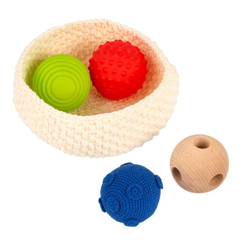 Educo Feel the Ball Basket Sensory Exploration Toy Kids - 3y+ -Assorted