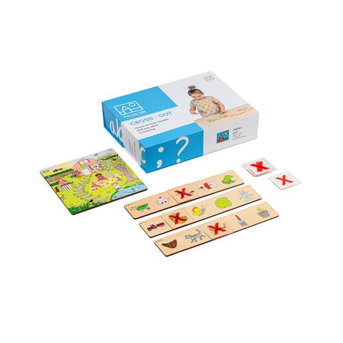 12pc TFL Cross Out Game Skill Development Educational Toy Kids/Children - 3y+
