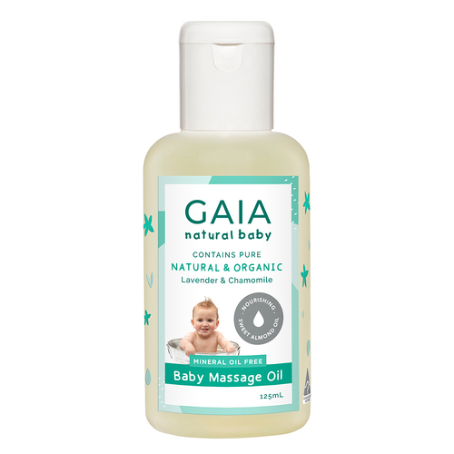 Gaia 125ml Pure/Natural/Organic Baby/Kids/Toddlers Massage/Treatment Almond Oil