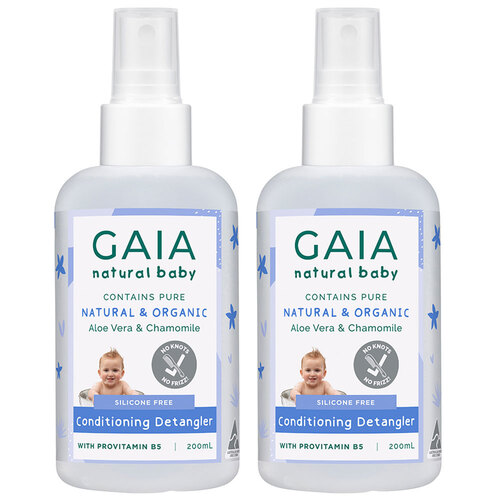 Gaia 400ml Organic Baby/Kids/Toddlers Conditioning Detangler Vegan Friendly