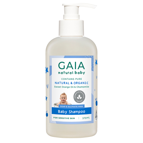Gaia 375ml Pure/Natural/Organic Shampoo for Baby/Kids/Toddlers Vegan Friendly