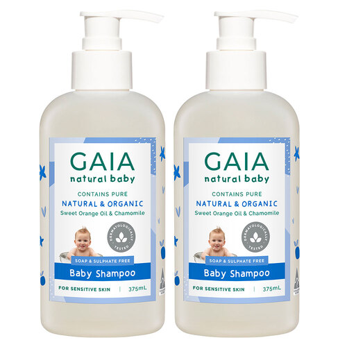 Gaia 750ml Pure/Natural/Organic Shampoo for Baby/Kids/Toddlers Vegan Friendly