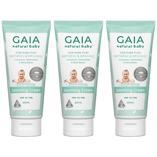 Gaia 300ml Organic Baby/Infant/Toddlers Soothing Cream/Lotion Vegan Friendly