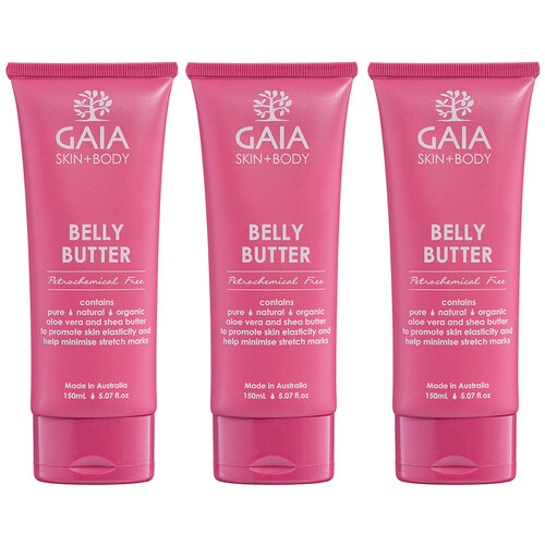 Gaia 450ml Pure/Natural/Organic Belly Butter/Cream Women/Moms Skin Pregnancy