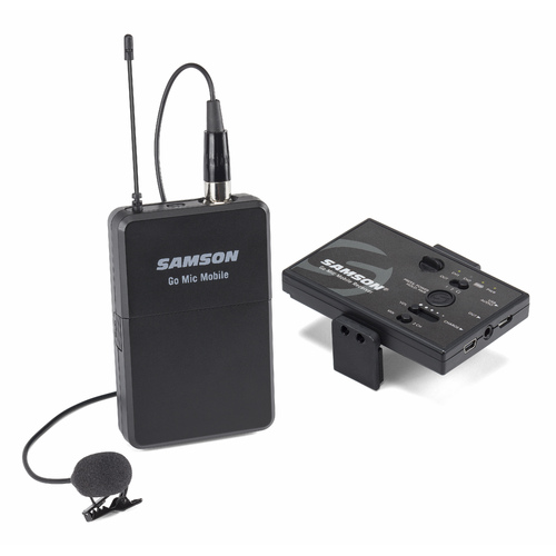 Samson Go Mic 9.6cm Wireless Lavalier Microphone For Phones - Black