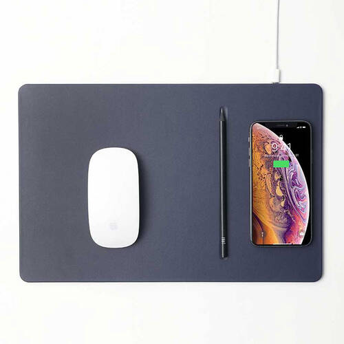 Pout Hands 3 Pro Fast Wireless Charging Mouse Pad - Midnight Blue