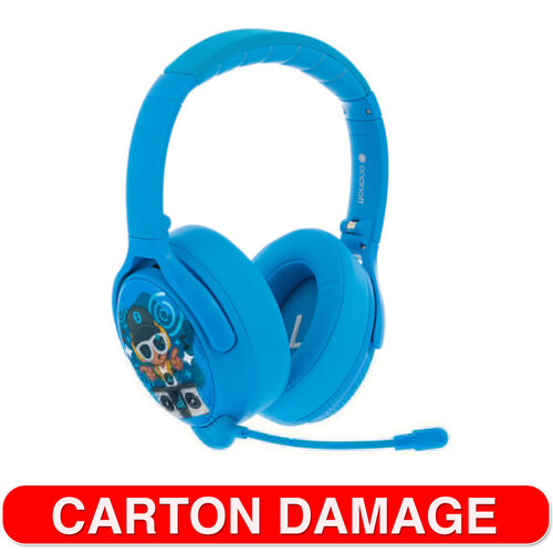 Buddyphones Cosmos Plus Kids Wireless/Bluetooth Headphones w/ Mic Cool Blue