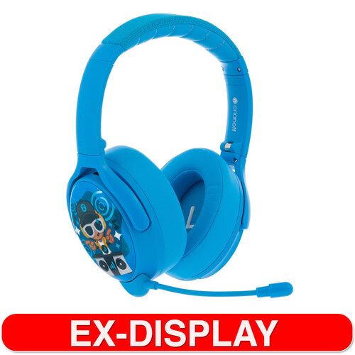 Buddyphones Cosmos Plus Kids Wireless/Bluetooth Headphones w/ Mic Cool Blue