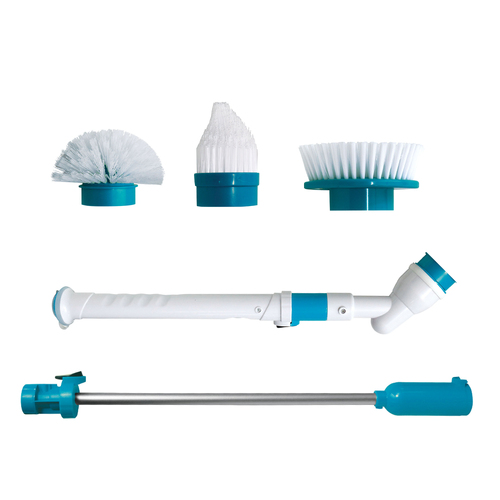 Bomves Cordless Electric Spin Scrubber, Cleaning Brushes For