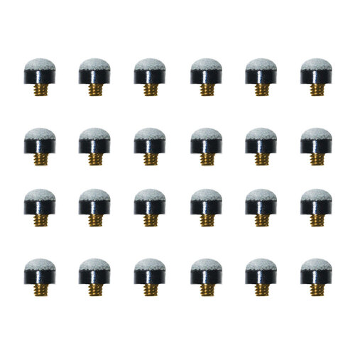 4x 6pc Formula Sports Leather Tip Screw Accessory 10mm - Blue