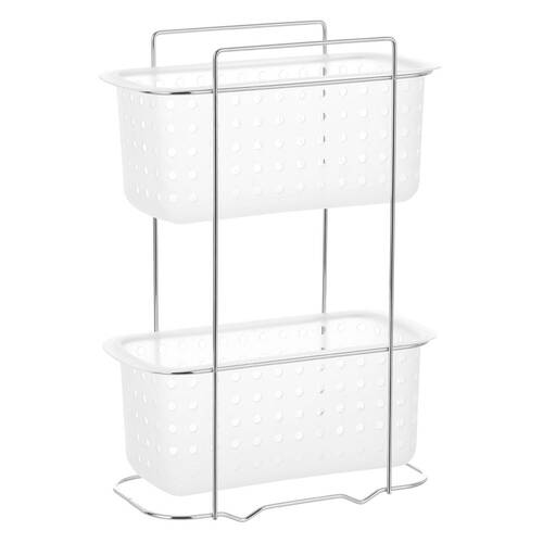 BoxSweden 2 Tier Bathroom Rack - Frosted