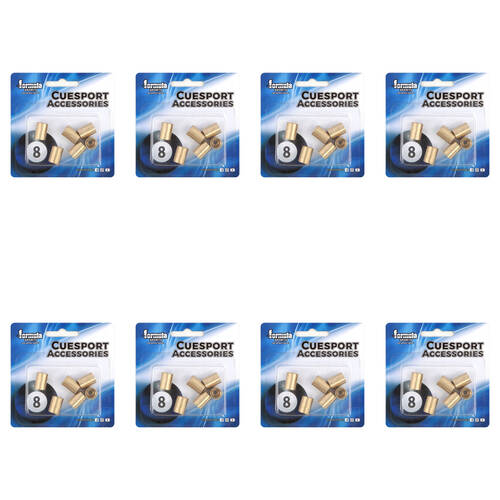 48pc Formula Sports Brass Ferrule Screw Cue Tip Replacement 9mm - Gold