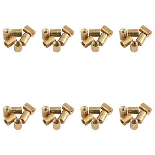 48pc Formula Sports Brass Ferrule Screw Cue Tip Replacement 10mm - Gold