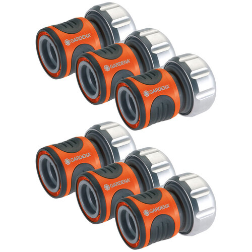 6PK Gardena 19mm Premium Hose Connector Fitting/Tap Accessory