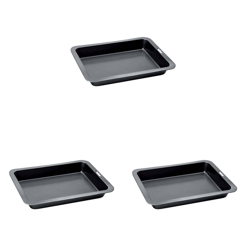 3PK Wiltshire Easybake Rectangle Baking Kitchen Pan Tin 33x23cm