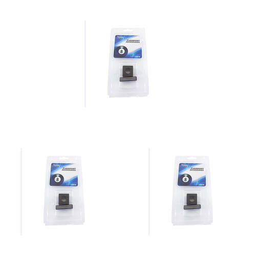 3PK Formula Sports Magnetic Pool/Billiards Chalk Holder - Black
