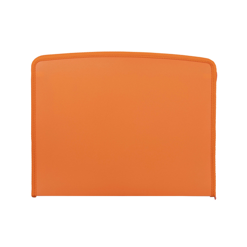 Colourhide A4 Zip-It Expanding File w/ Pen Holder Loop Tangerine