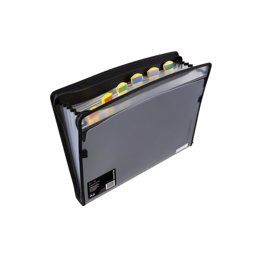 Colourhide A3 Zip-It Expanding File Personal Organiser Black