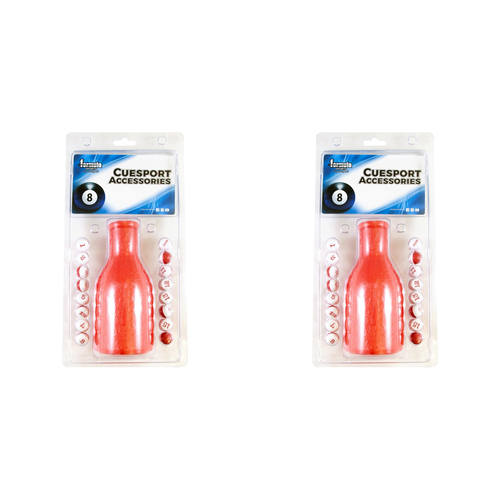 2PK Formula Sports Plastic Kelly Pool Shaker & Marbles - Red