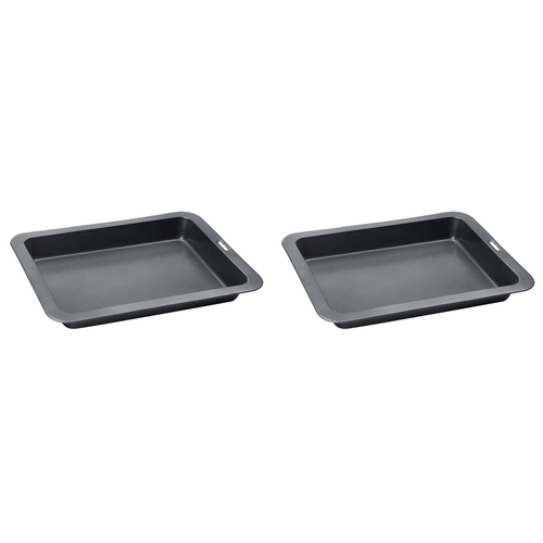2PK Wiltshire Easybake Rectangular Roast Pan Cooking Tray 36.5x25cm