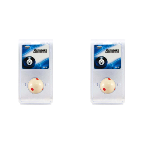 2PK Formula Sports  2" Training Resin 6 Spot Cue Ball Blister