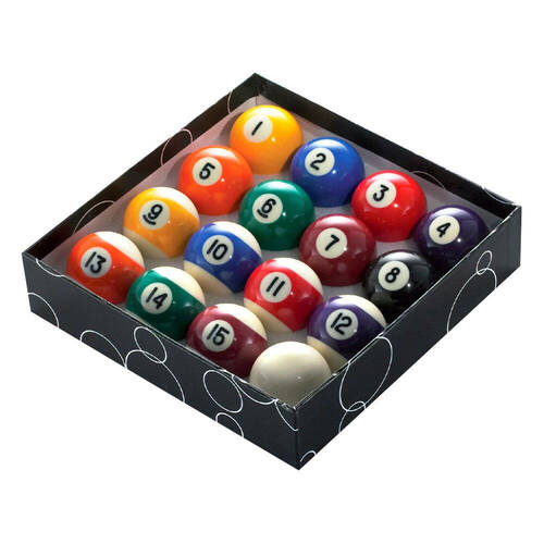16pc Standard Pool/Billiards Balls Set Boxed 2 1/4 Inch
