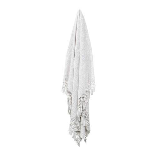 J.Elliot Dove 130x170cm Cotton Throw Blanket - Ivory