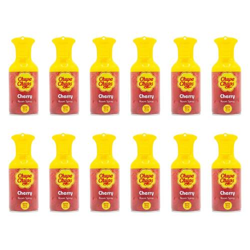 12PK Chupa Chups 250ml Room Spray Home Fragrance Cherry