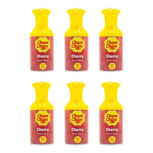 6PK Chupa Chups 250ml Room Spray Home Fragrance Cherry