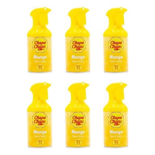 6PK Chupa Chups 250ml Room Spray Home Fragrance Mango